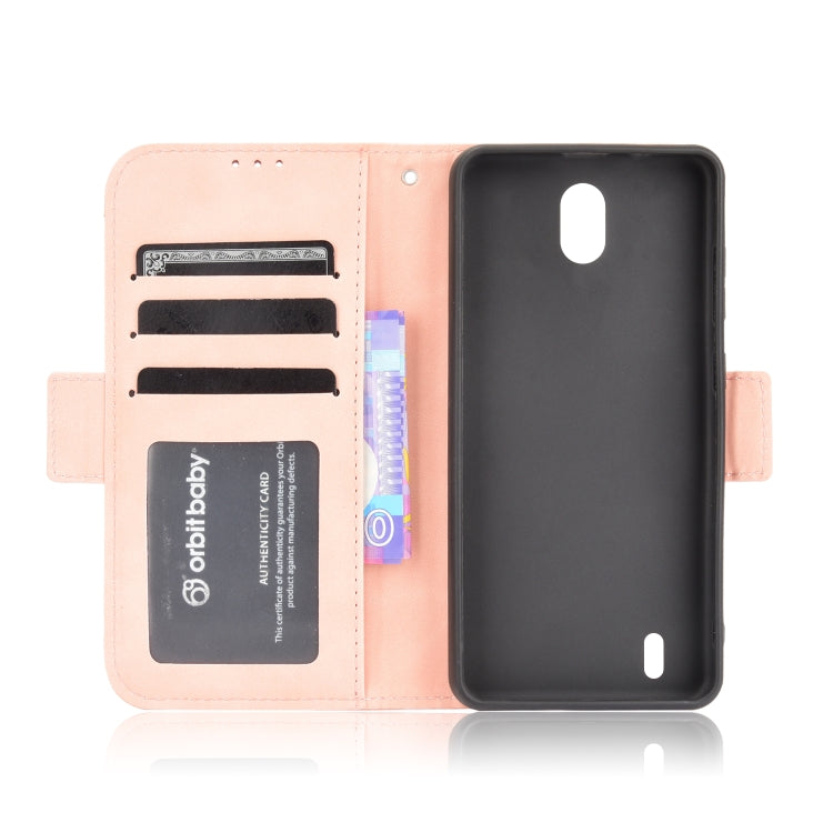 For Nokia C01 Plus Skin Feel Calf Pattern Horizontal Flip Leather Case with Holder & Card Slots & Photo Frame