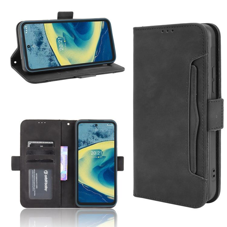 For Nokia XR20 Skin Feel Calf Pattern Horizontal Flip Leather Case with Holder & Card Slots & Photo Frame