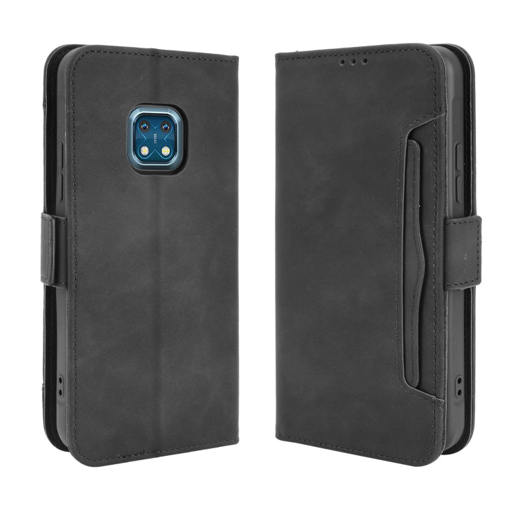 For Nokia XR20 Skin Feel Calf Pattern Horizontal Flip Leather Case with Holder & Card Slots & Photo Frame