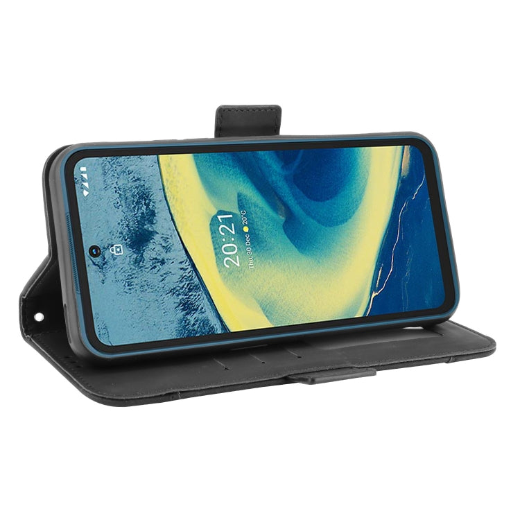 For Nokia XR20 Skin Feel Calf Pattern Horizontal Flip Leather Case with Holder & Card Slots & Photo Frame