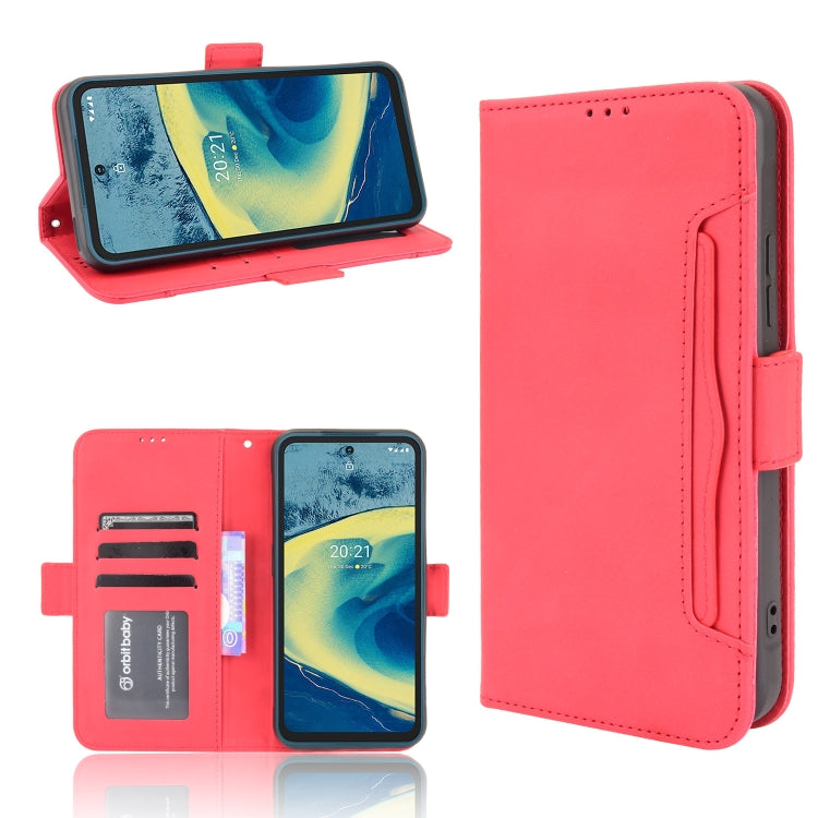 For Nokia XR20 Skin Feel Calf Pattern Horizontal Flip Leather Case with Holder & Card Slots & Photo Frame