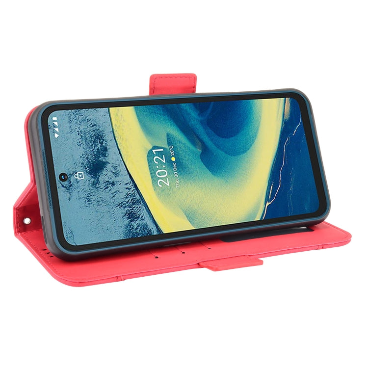 For Nokia XR20 Skin Feel Calf Pattern Horizontal Flip Leather Case with Holder & Card Slots & Photo Frame