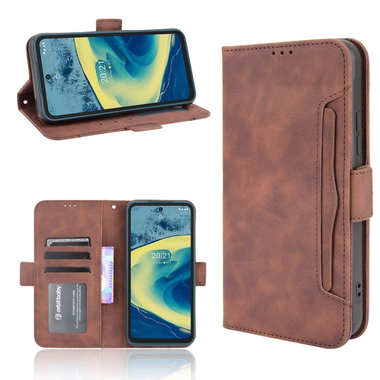 For Nokia XR20 Skin Feel Calf Pattern Horizontal Flip Leather Case with Holder & Card Slots & Photo Frame