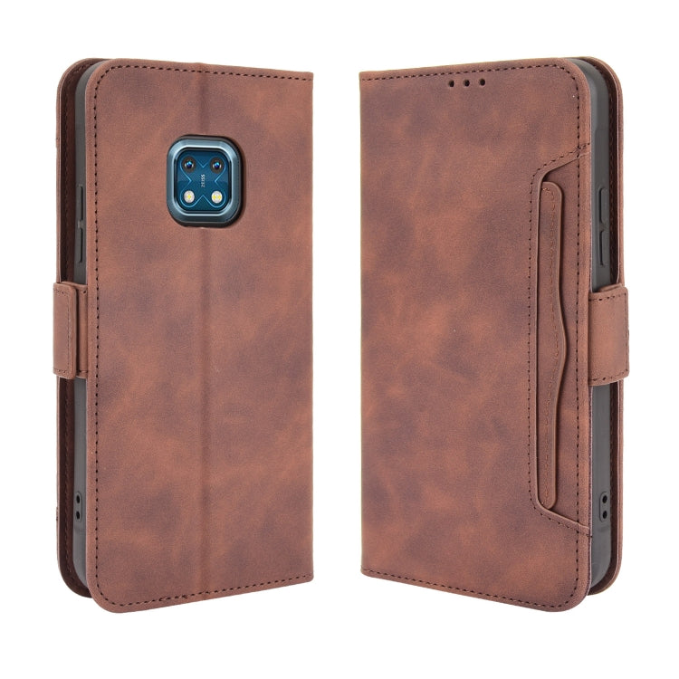 For Nokia XR20 Skin Feel Calf Pattern Horizontal Flip Leather Case with Holder & Card Slots & Photo Frame