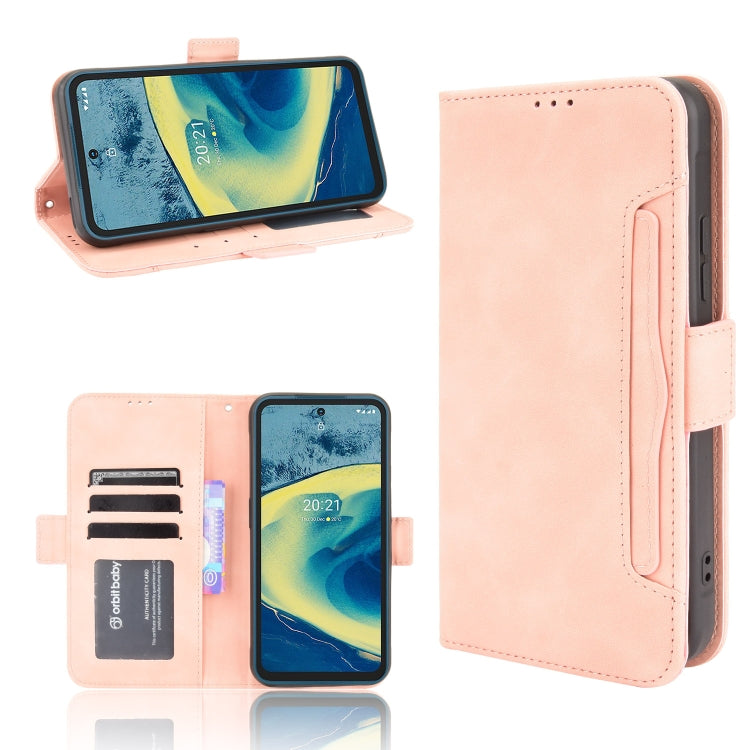 For Nokia XR20 Skin Feel Calf Pattern Horizontal Flip Leather Case with Holder & Card Slots & Photo Frame