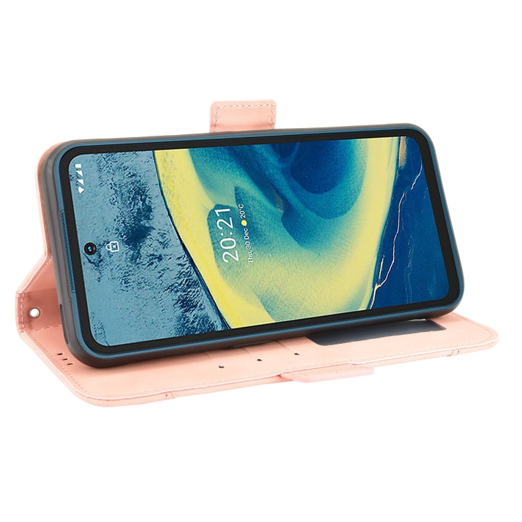 For Nokia XR20 Skin Feel Calf Pattern Horizontal Flip Leather Case with Holder & Card Slots & Photo Frame