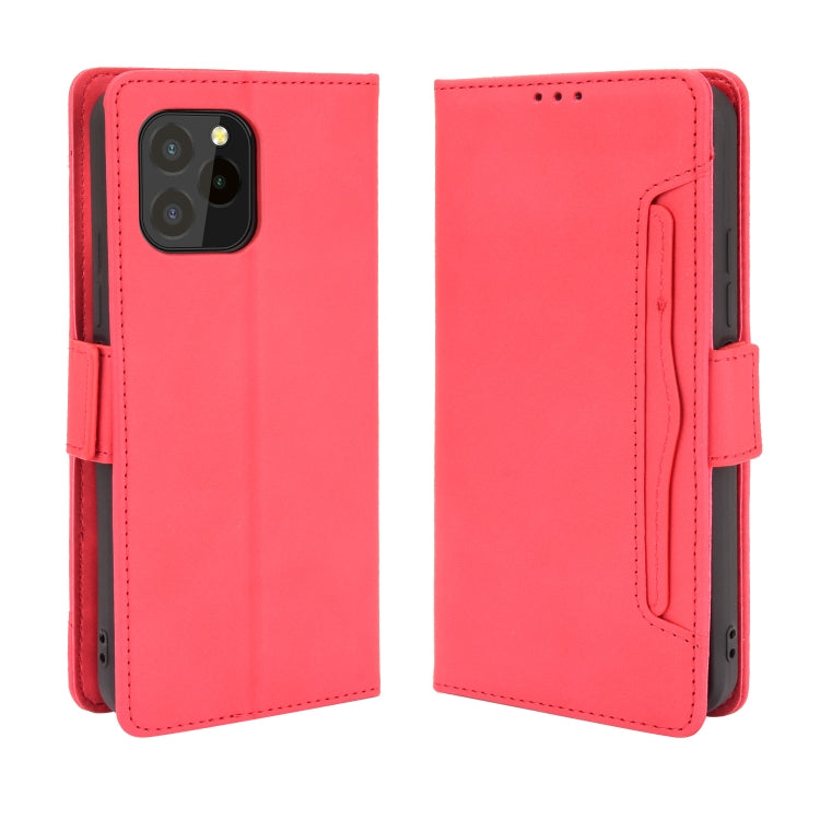 For Oukitel C21 Pro Skin Feel Calf Pattern Horizontal Flip Leather Case with Holder & Card Slots & Photo Frame