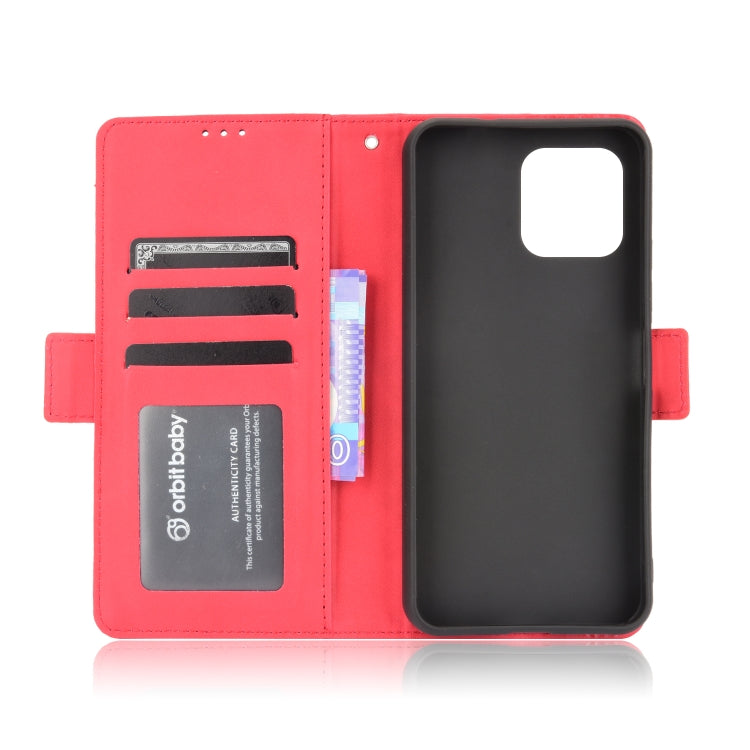 For Oukitel C21 Pro Skin Feel Calf Pattern Horizontal Flip Leather Case with Holder & Card Slots & Photo Frame