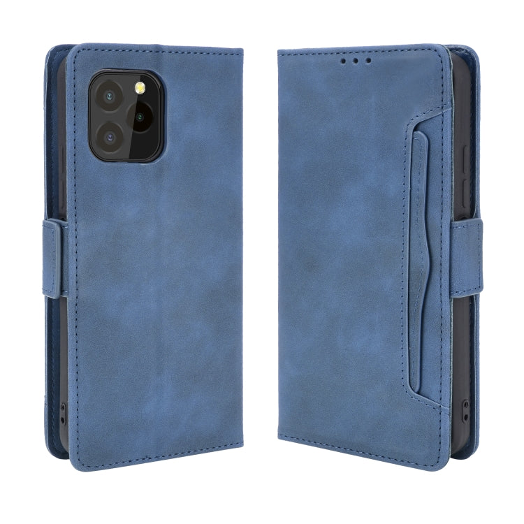 For Oukitel C21 Pro Skin Feel Calf Pattern Horizontal Flip Leather Case with Holder & Card Slots & Photo Frame