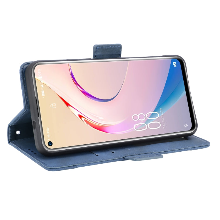 For Oukitel C21 Pro Skin Feel Calf Pattern Horizontal Flip Leather Case with Holder & Card Slots & Photo Frame