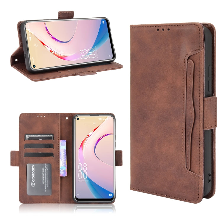 For Oukitel C21 Pro Skin Feel Calf Pattern Horizontal Flip Leather Case with Holder & Card Slots & Photo Frame