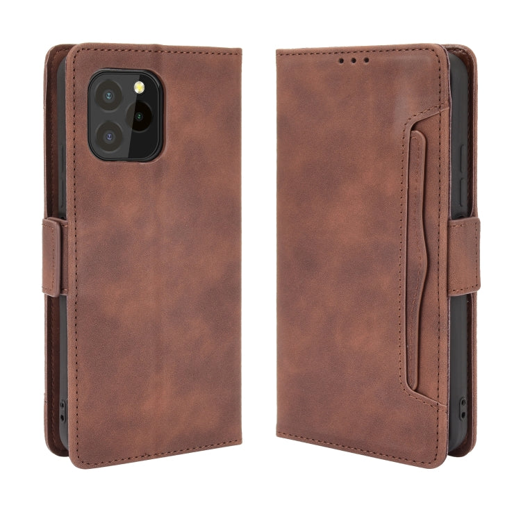 For Oukitel C21 Pro Skin Feel Calf Pattern Horizontal Flip Leather Case with Holder & Card Slots & Photo Frame
