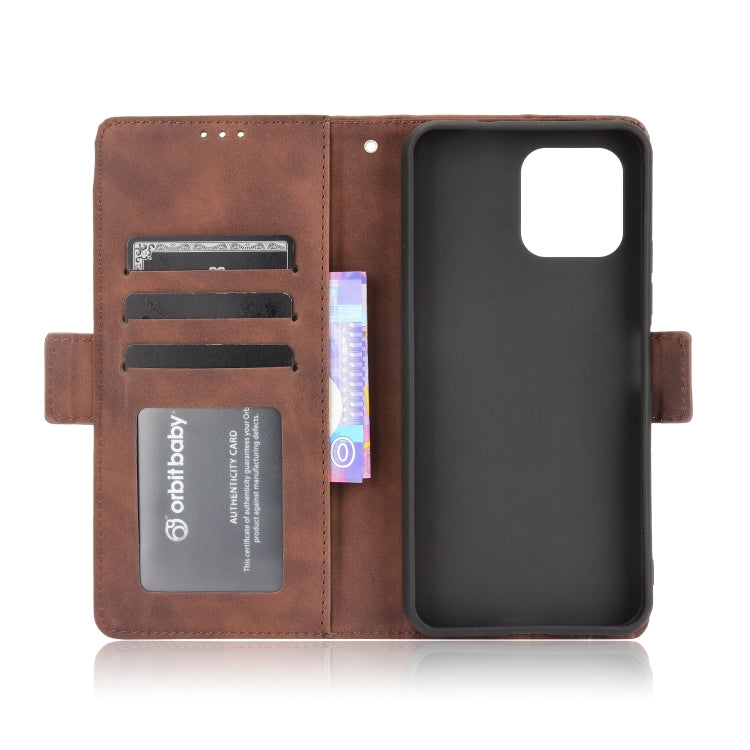 For Oukitel C21 Pro Skin Feel Calf Pattern Horizontal Flip Leather Case with Holder & Card Slots & Photo Frame
