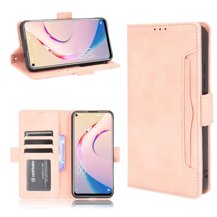 For Oukitel C21 Pro Skin Feel Calf Pattern Horizontal Flip Leather Case with Holder & Card Slots & Photo Frame