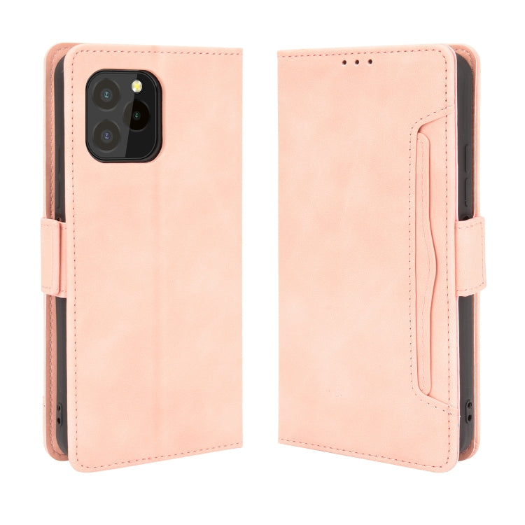 For Oukitel C21 Pro Skin Feel Calf Pattern Horizontal Flip Leather Case with Holder & Card Slots & Photo Frame
