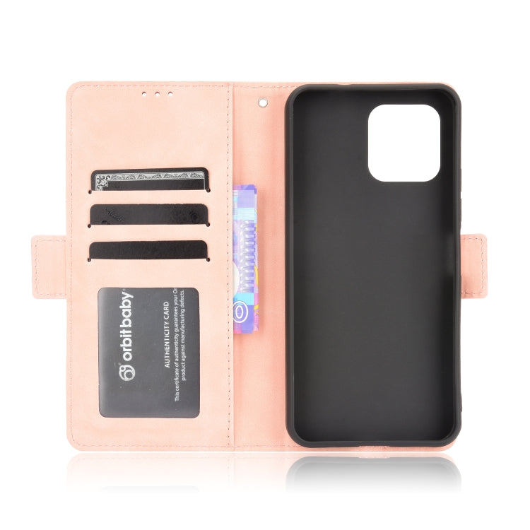 For Oukitel C21 Pro Skin Feel Calf Pattern Horizontal Flip Leather Case with Holder & Card Slots & Photo Frame
