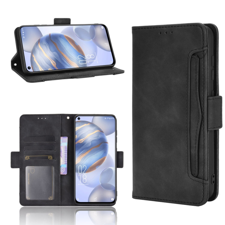 For Oukitel C21/C21 Pro Skin Feel Calf Pattern Horizontal Flip Leather Case with Holder & Card Slots & Photo Frame
