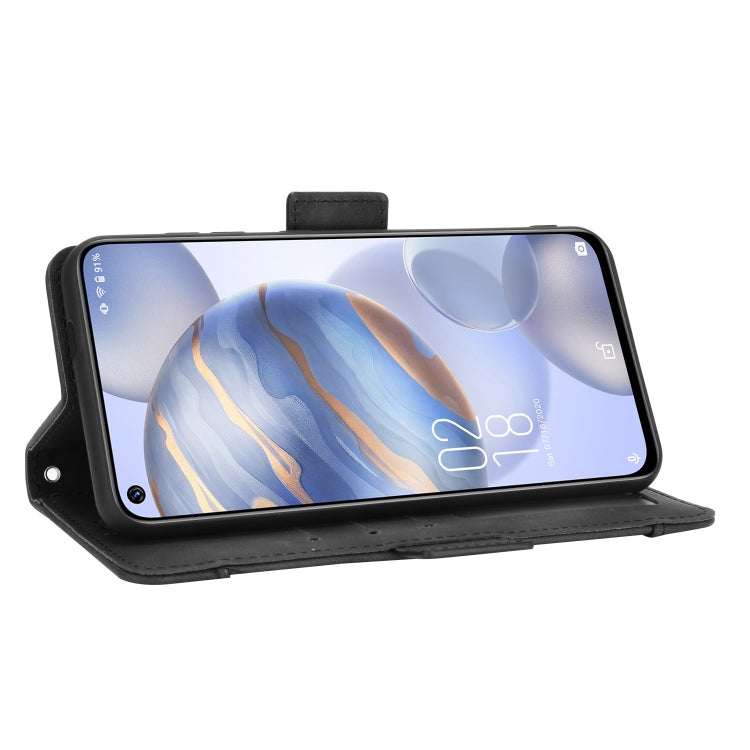 For Oukitel C21/C21 Pro Skin Feel Calf Pattern Horizontal Flip Leather Case with Holder & Card Slots & Photo Frame