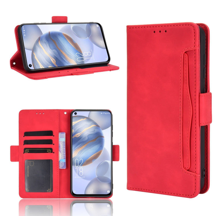For Oukitel C21/C21 Pro Skin Feel Calf Pattern Horizontal Flip Leather Case with Holder & Card Slots & Photo Frame
