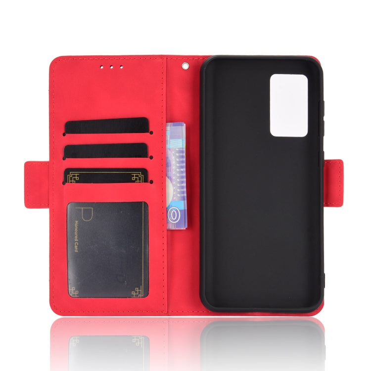 For Oukitel C21/C21 Pro Skin Feel Calf Pattern Horizontal Flip Leather Case with Holder & Card Slots & Photo Frame