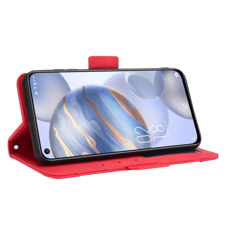 For Oukitel C21/C21 Pro Skin Feel Calf Pattern Horizontal Flip Leather Case with Holder & Card Slots & Photo Frame