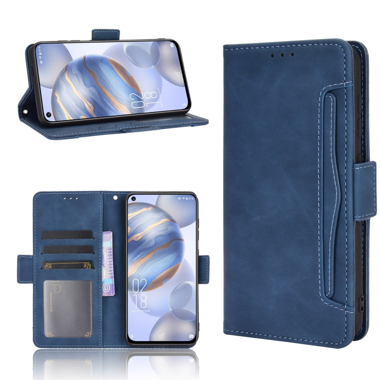 For Oukitel C21/C21 Pro Skin Feel Calf Pattern Horizontal Flip Leather Case with Holder & Card Slots & Photo Frame