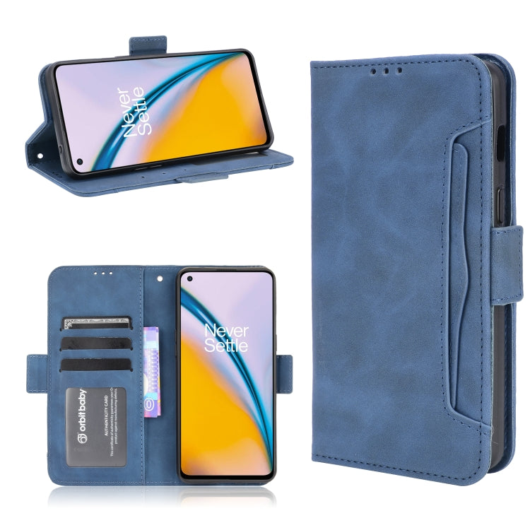 For OnePlus Nord 2 5G Skin Feel Calf Pattern Horizontal Flip Leather Case with Holder & Card Slots & Photo Frame