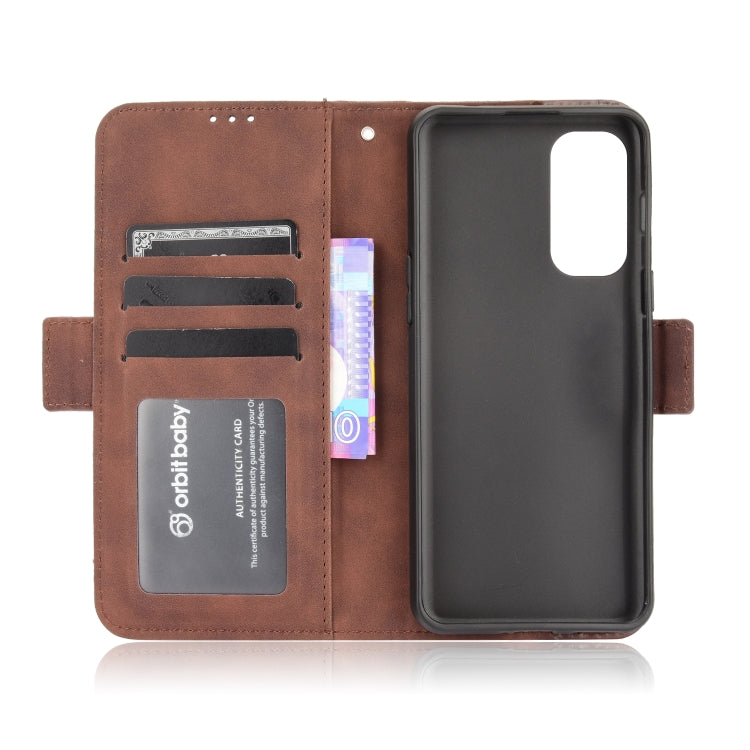 For OnePlus Nord 2 5G Skin Feel Calf Pattern Horizontal Flip Leather Case with Holder & Card Slots & Photo Frame