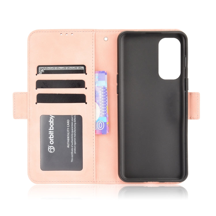 For OnePlus Nord 2 5G Skin Feel Calf Pattern Horizontal Flip Leather Case with Holder & Card Slots & Photo Frame