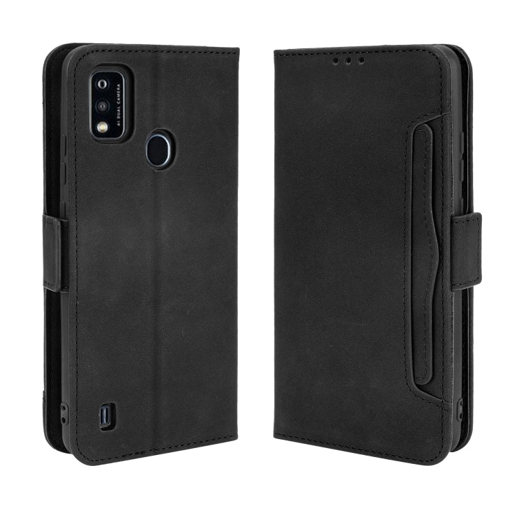 For ZTE Blade A51 Skin Feel Calf Pattern Horizontal Flip Leather Case with Holder & Card Slots & Photo Frame