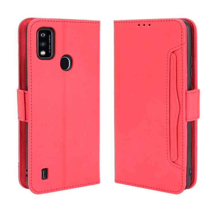 For ZTE Blade A51 Skin Feel Calf Pattern Horizontal Flip Leather Case with Holder & Card Slots & Photo Frame