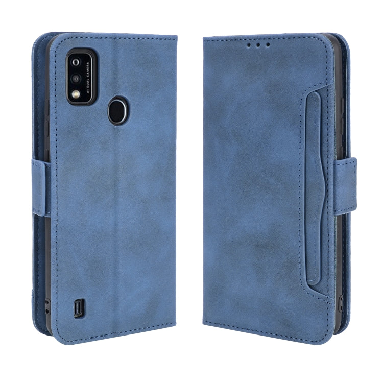 For ZTE Blade A51 Skin Feel Calf Pattern Horizontal Flip Leather Case with Holder & Card Slots & Photo Frame
