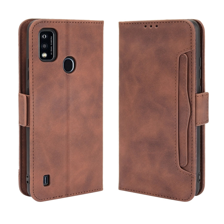 For ZTE Blade A51 Skin Feel Calf Pattern Horizontal Flip Leather Case with Holder & Card Slots & Photo Frame