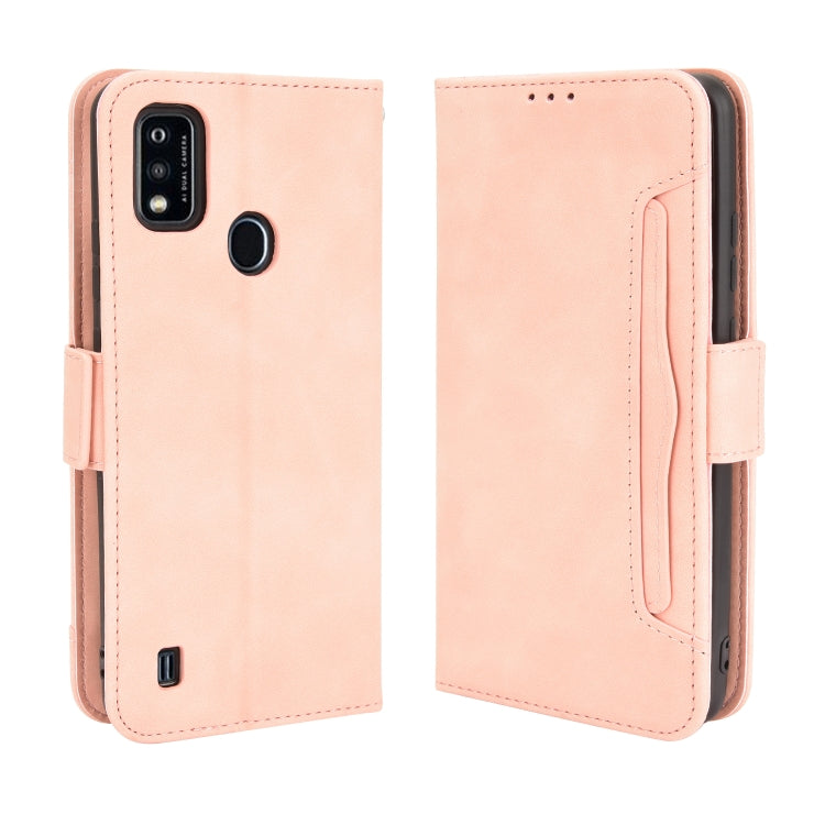 For ZTE Blade A51 Skin Feel Calf Pattern Horizontal Flip Leather Case with Holder & Card Slots & Photo Frame