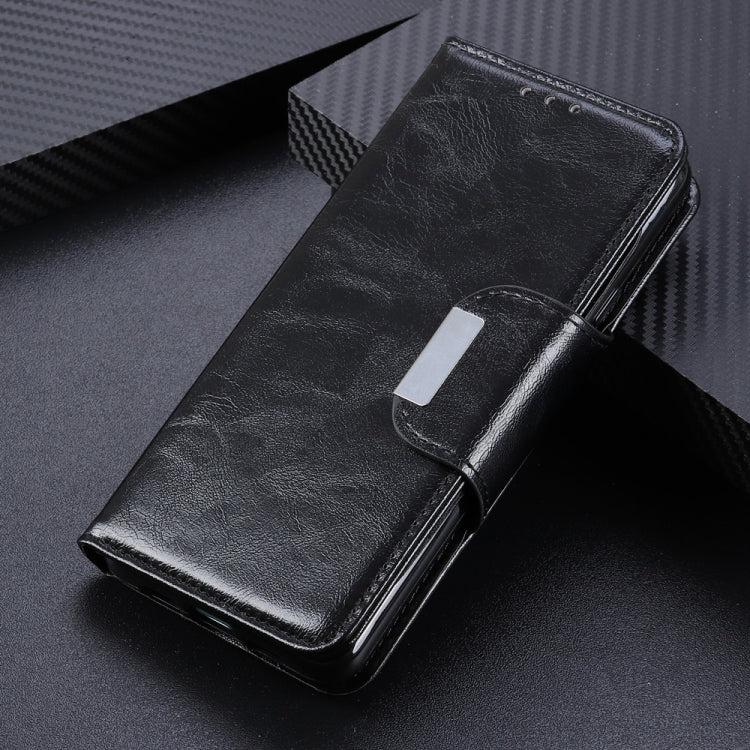 For OPPO A16 Crazy Horse Texture Horizontal Flip Leather Case with Holder & 6-Card Slots & Wallet
