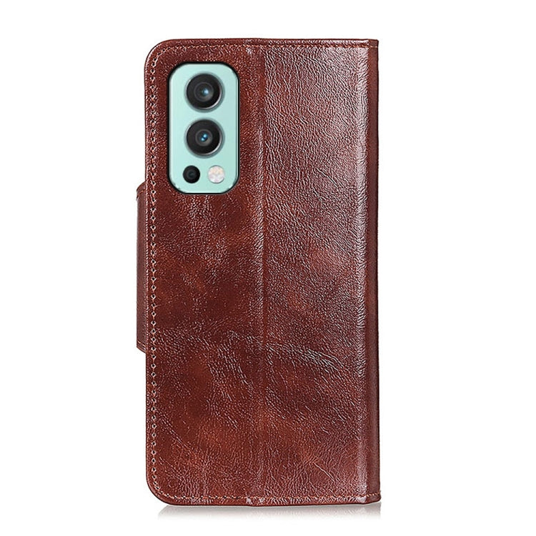 For OnePlus Nord 2 5G Crazy Horse Texture Horizontal Flip Leather Case with Holder & 6-Card Slots & Wallet