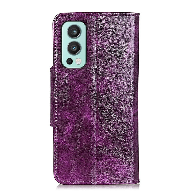 For OnePlus Nord 2 5G Crazy Horse Texture Horizontal Flip Leather Case with Holder & 6-Card Slots & Wallet