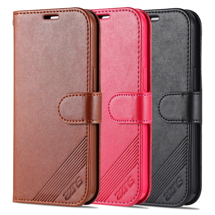 For iPhone 13 AZNS Sheepskin Texture Horizontal Flip Leather Case with Holder & Card Slots & Wallet