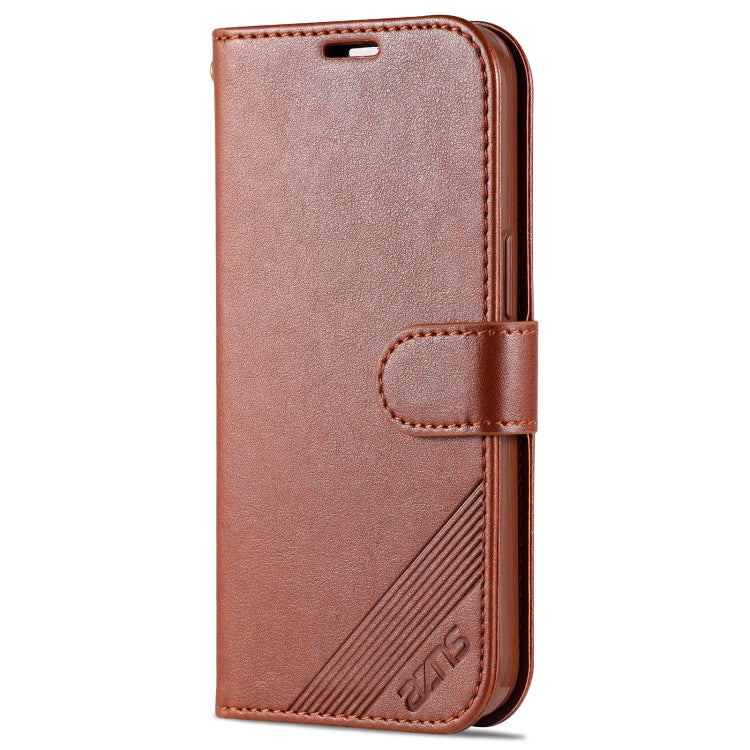 For iPhone 13 AZNS Sheepskin Texture Horizontal Flip Leather Case with Holder & Card Slots & Wallet