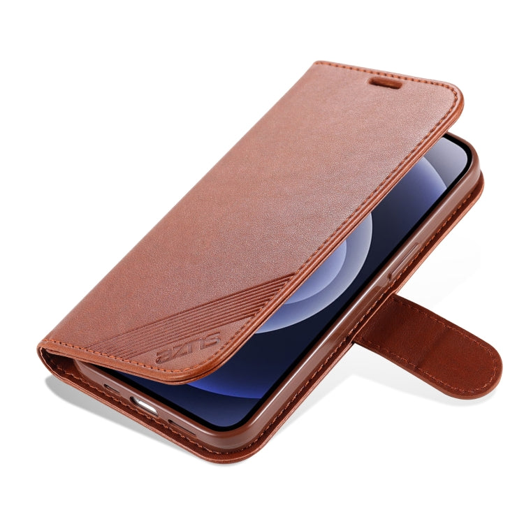 For iPhone 13 AZNS Sheepskin Texture Horizontal Flip Leather Case with Holder & Card Slots & Wallet