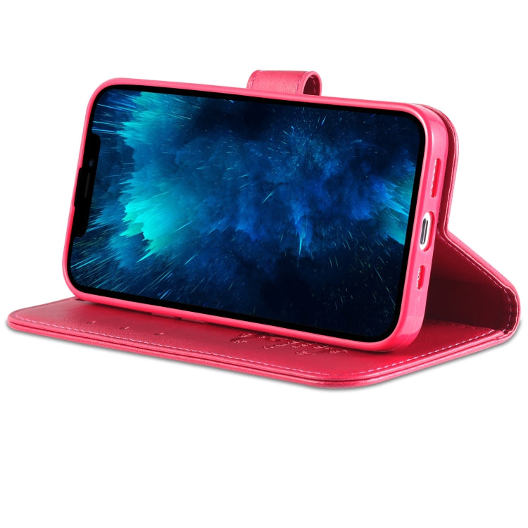 For iPhone 13 Pro AZNS Sheepskin Texture Horizontal Flip Leather Case with Holder & Card Slots & Wallet