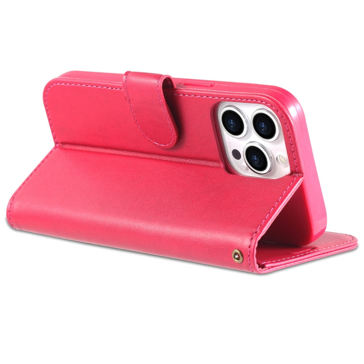For iPhone 13 Pro AZNS Sheepskin Texture Horizontal Flip Leather Case with Holder & Card Slots & Wallet