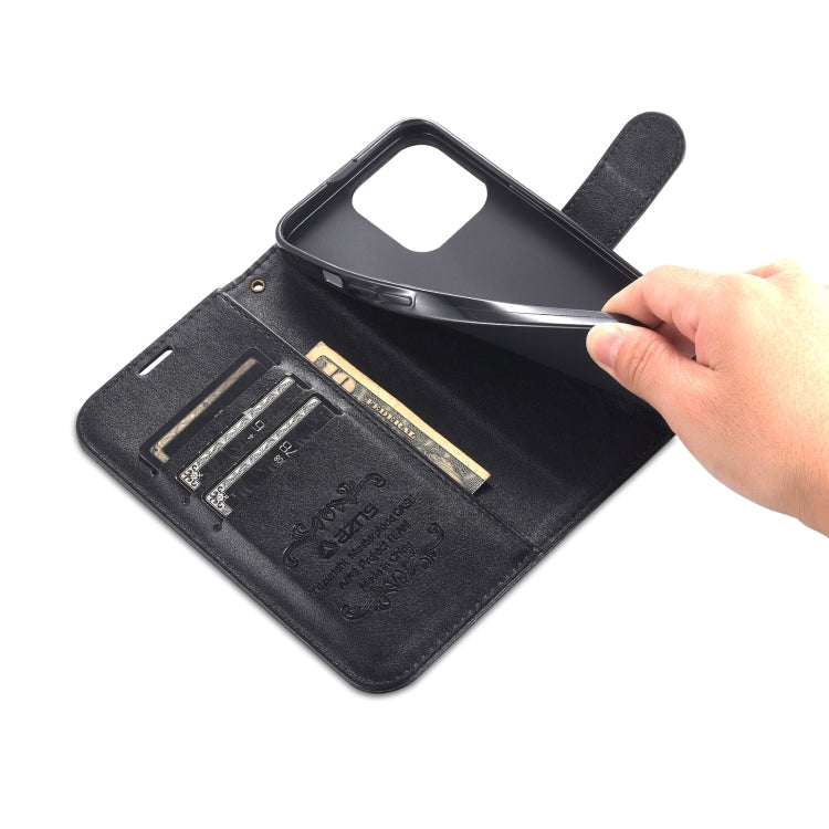 For iPhone 13 Pro Max AZNS Sheepskin Texture Horizontal Flip Leather Case with Holder & Card Slots & Wallet