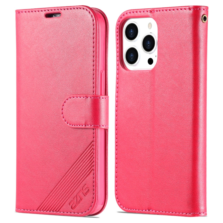 For iPhone 13 Pro Max AZNS Sheepskin Texture Horizontal Flip Leather Case with Holder & Card Slots & Wallet