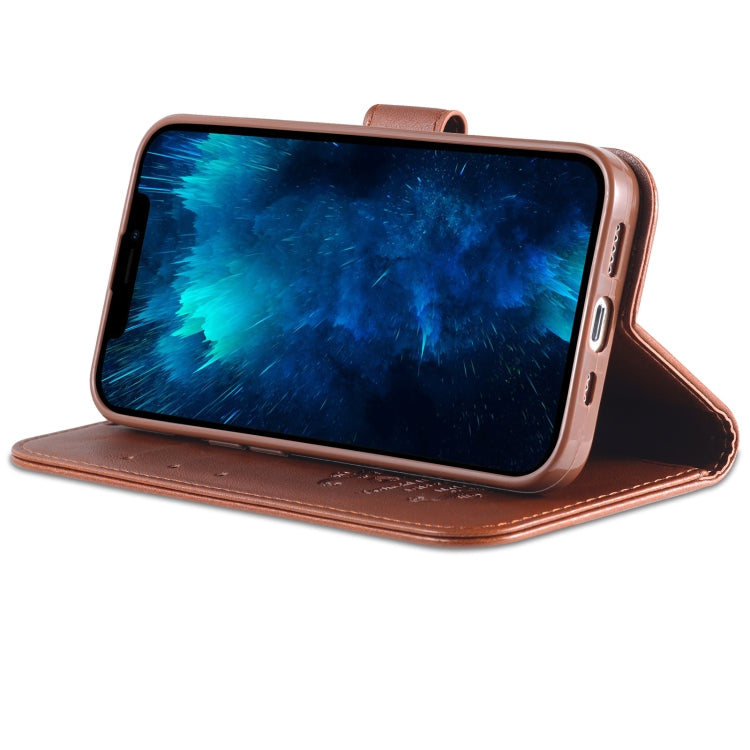 For iPhone 13 Pro Max AZNS Sheepskin Texture Horizontal Flip Leather Case with Holder & Card Slots & Wallet