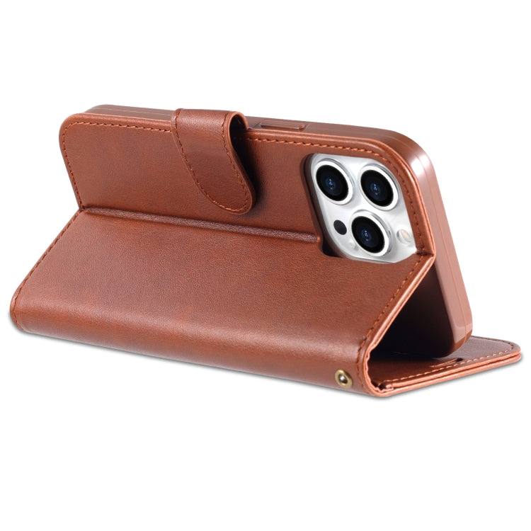 For iPhone 13 Pro Max AZNS Sheepskin Texture Horizontal Flip Leather Case with Holder & Card Slots & Wallet