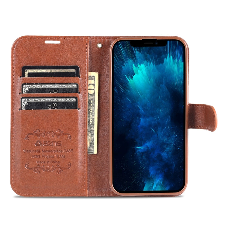For iPhone 13 Pro Max AZNS Sheepskin Texture Horizontal Flip Leather Case with Holder & Card Slots & Wallet