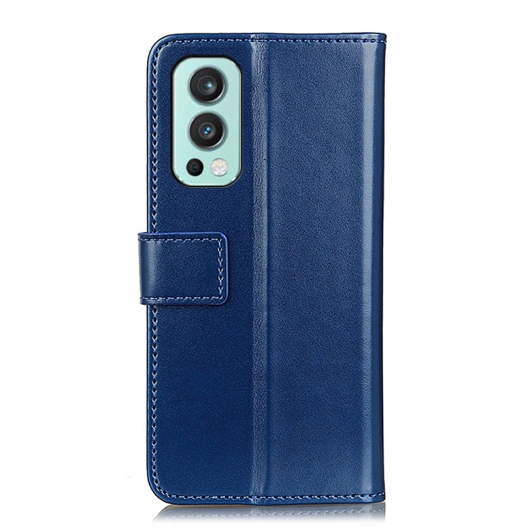 For OnePlus Nord 2 5G 3-Color Pearl Texture Magnetic Buckle Horizontal Flip PU Leather Case with Card Slots & Wallet & Holder