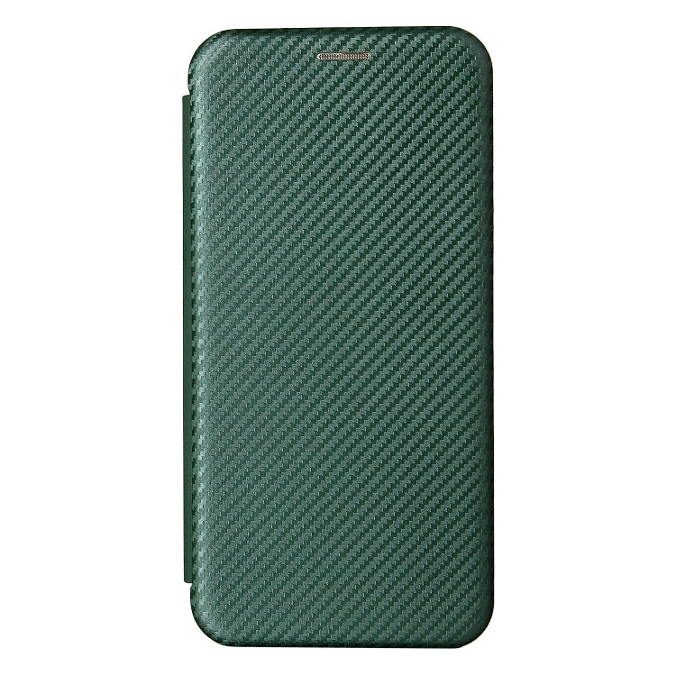 For iPhone 13 Pro Max Carbon Fiber Texture Horizontal Flip TPU + PC + PU Leather Case with Card Slot