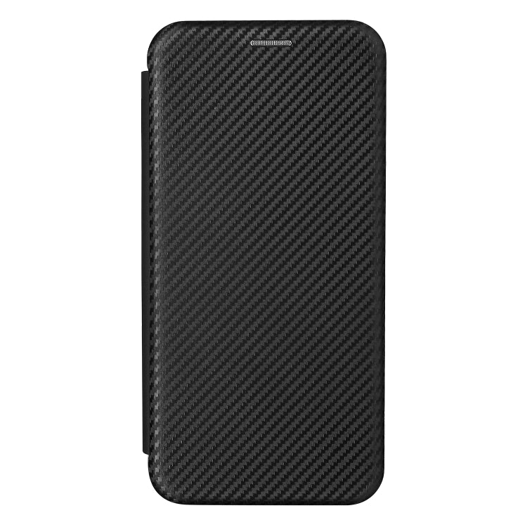 For iPhone 13 Carbon Fiber Texture Horizontal Flip TPU + PC + PU Leather Case with Card Slot